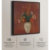 Art Remedy Odilon Redon - Bouquet in a Chinese Vase Vintage Classic Roses Wall Art, 30" x 36", Black Frame - 3 of 4