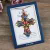 Anna-Kaci Colorful Stained Glass Rhinestone Pendant Necklace Gift Message Card & Envelope Jewelry Gifts - 3 of 4