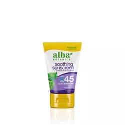 Alba Botanica Emollient Pure Lavender Sunscreen Lotion  - SPF 45 - 4oz