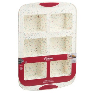 Confetti Fuchsia Silicone 6-Cavity Mini Loaf Pan