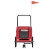 vidaXL Pet Bike Trailer Red Oxford Fabric and Iron - 4 of 4
