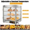 Winado 85 Qt. Stainless Steel Buffet Server with 3 Removable Shelves - 3 of 4