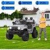 12V Kids Ride On Truck, Battery Powered Electric Car w/Remote, 3 Speeds, Spring Suspension, Headlights & Music for 3-8 - 4 of 4