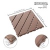 LOVMOR 44 Pack Patio Deck Tiles,12"x12" Square Waterproof Outdoor All Weather Use - 4 of 4