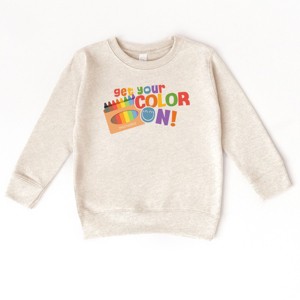 The Juniper Shop SmileyWorld Get Your Color On! Toddler Sweatshirt - 1 of 4