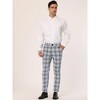 Lars Amadeus Men's Casual Slim Fit Plaid Pattern Checked Business Trousers - 3 of 4