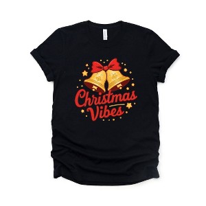 Simply Sage Market Women's Christmas Vibes Bell Short Sleeve Graphic Tee - 1 of 4