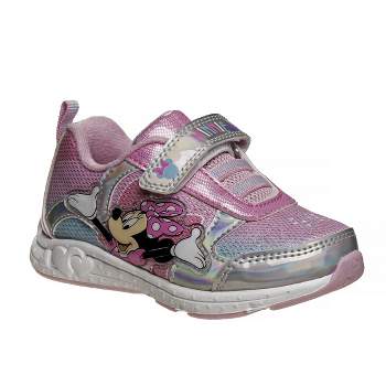 Disney Minnie Mouse Girls' Light Up Sneakers. (Toddler/Little Kids)