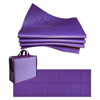 Khataland YoFoMat Pro Folding Yoga Mat - Purple (3mm)