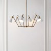 Shiraz 6 Light 50" Chandelier - CHA4076 - Brass/White - Safavieh - 4 of 4