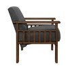 Fabric Upholstered Accent Chair with Durable Modern Design, Attached Cushions, Padded Seat and Back and Solid Wood Frame - 3 of 4