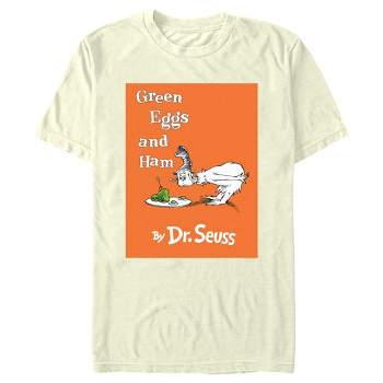 Men's Dr. Seuss Green Eggs and Ham Book Cover T-Shirt