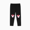 PATPAT Disney Princess Outfits Set for Toddler Girls Ruffle Hem Long-sleeve Tops Stripe Pattern leggings 2PCS - 3 of 4