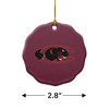 Claflin University Primary Logo Porcelain Scalloped Holiday Christmas Tree Ornament  2.8" (7.1 cm) - 3 of 4