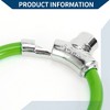 Unique Bargains Bicycle Lock Portable Ring Cable Anti-Theft Bike Lock Mini Ring Lock Green - 3 of 4