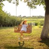 Karl Home | 4ft 2-Personn Brown Outdoor Fir Wood Hanging Porch Swing - 3 of 3