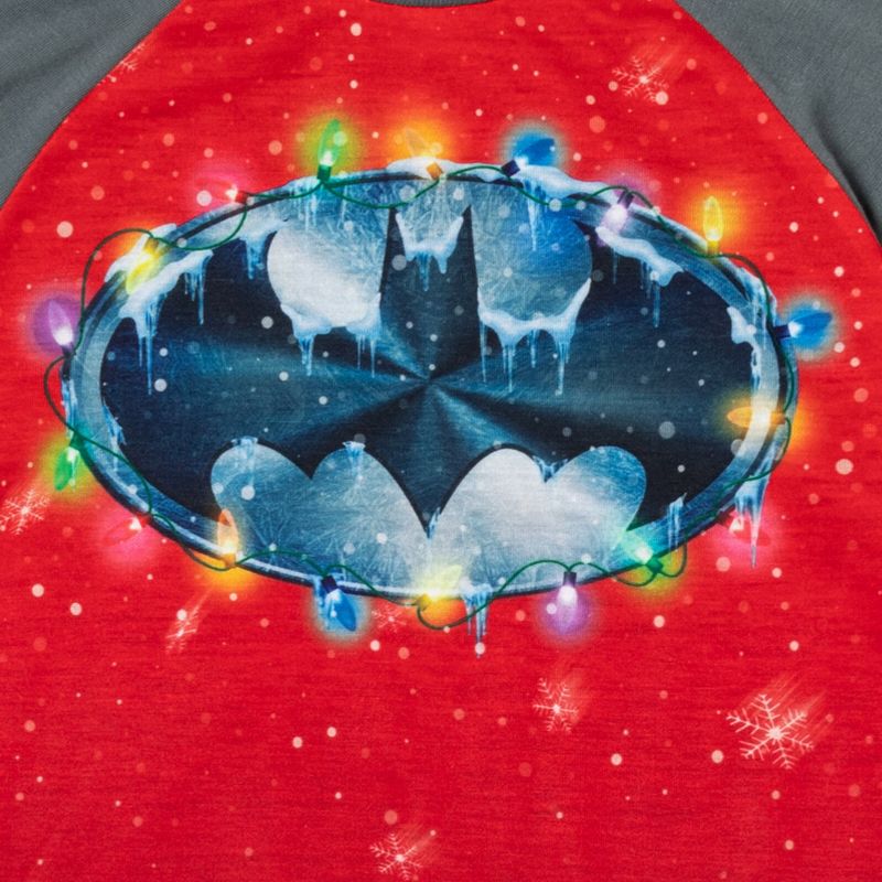DC Comics Justice League Batman Christmas, Pajama Shirt and Pants Sleep Set Little Kid to Big Kid, 5 of 8