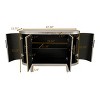 Okak Retro Minimalist Curved Kitchen Sideboard with Gold Handles and Adjustable Dividers for Living Room - 2 of 4
