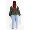 Women's Plus Size Dahlia Top - olive | CITY CHIC - 4 of 4