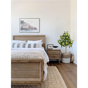 Artificial Lemon Tree, 6ft Tall Floor Faux Lemon Plastic Plant with White Planter, Fake Lemon Fruit Silk Tree for Indoor Home Decor Living Room - 1 of 4