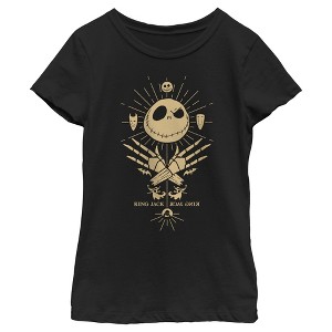 Girl's The Nightmare Before Christmas King Jack Skellington T-Shirt - 1 of 4