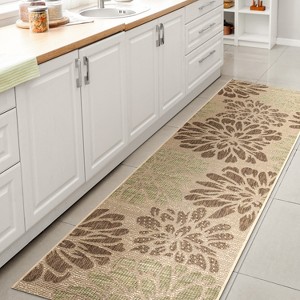 JONATHAN Y Zinnia Modern Floral Textured Weave Indoor/Outdoor Area Rug - 1 of 4