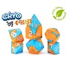 Gate Keeper Games Cryo By Fire Anti-Stress Dice 7pc RPG Set-Blue Orange Glitter - 2 of 4
