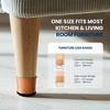 SereneLife Clear Rubber Furniture Leg Covers - Anti-Slip Floor Protectors, 24ct - 3 of 4