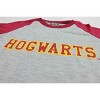 Harry Potter Long Sleeve Hogwarts Raglan Night Gown Grey - image 4 of 4