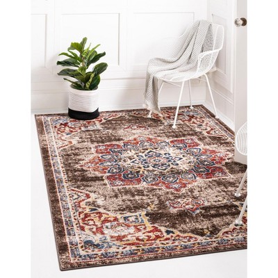 Unique Loom Utopia Helios Border Indoor Woven Area Rug