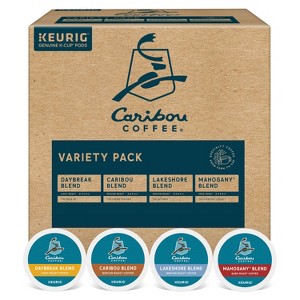Caribou Coffee Keurig K-Cup Variety Pack Medium Roast Coffee - 40ct - 1 of 4