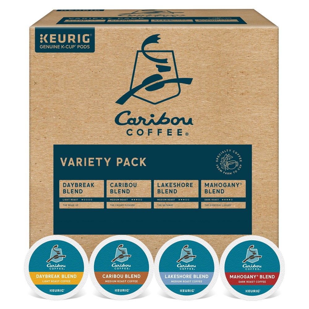 Photos - Coffee Caribou  Keurig K-Cup Variety Pack Medium Roast  - 40ct