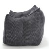 Sapphtopaz Chenille Bean Bag Chair Lazy Sofa Chair Bean Bag Chairs for Adults with Highly Resilient Foam Accent Chair for Living Room, Bedroom - 4 of 4