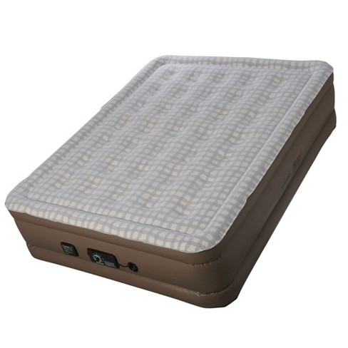 Insta Bed Raised Inflatable Queen Air Mattress Bed With NeverFLAT 