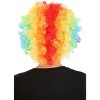 HalloweenCostumes.com One Size Fits Most  Women  Afro Rainbow Clown Wig, Yellow/Blue/Orange - 3 of 4