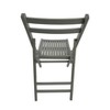 Furniture Slatted Wood Folding Special Event Chair - Gray, Set of 4, FOLDING CHAIR, FOLDABLE STYLE - 4 of 4
