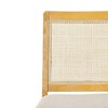 GDFStudio Dylan Rattan Back Upholstered Dining Chair (Set of 2) - 4 of 4