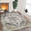 Luxury Pearl Velvet Persian Flower Rug, Foldable & Washable, Non-Slip, Kid & Pet Friendly, Durable Edges for Busy Areas - 4 of 4