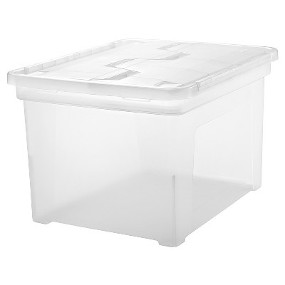 IRIS LetterLegal Wing Lid File Box