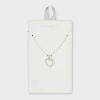 Sterling Silver Open Heart Cubic Zirconia Necklace - A New Day™ - 4 of 4