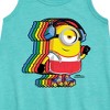 Girls' - Despicable Me Minions - Retro Rainbow Skater Graphic Sleeveless Aline Dress - 2 of 3