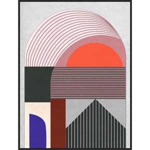 Amanti Art 32"x42" Sundown Meditation II by Melissa Wang Framed Canvas Wall Art Print : Modern Style, Vertical Lithograph - 1 of 4