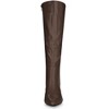 Allegra K Women's Pointy Toe Buckle Decor Side Zip Stiletto Heel Knee High Boots - 2 of 4