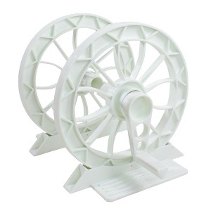 Swimline HydroTools Advanced Reel System Solar Cover for In-Ground Swimming Pools 2pc -White - 1 of 4