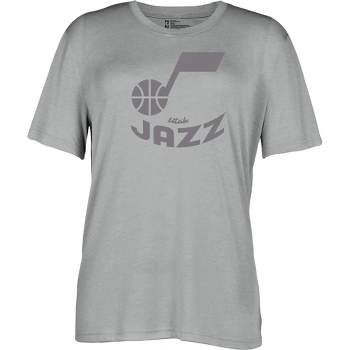 NBA Utah Jazz Women's Short Sleeve Vintage Logo Tonal Crew T-Shirt
