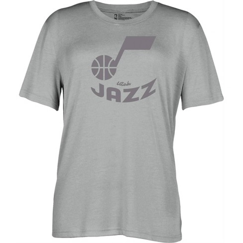 NBA Utah Jazz Women's Short Sleeve Vintage Logo Tonal Crew T-Shirt - S