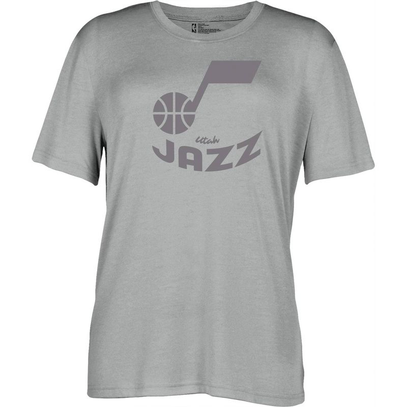 NBA Utah Jazz Women&#39;s Short Sleeve Vintage Logo Tonal Crew T-Shirt, 1 of 5