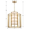 Crystorama Lighting Hulton 6 - Light Chandelier in  Gold - 4 of 4