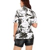 LA LEELA Women's Button Down Casual Summer Beach Shirt Open Front Blouse Short Sleeve Button Up Shirts Hawaiian for Women - 2 of 4