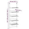 5-Tier Hanging Laundry Drying Rack Aluminum - 2 of 4